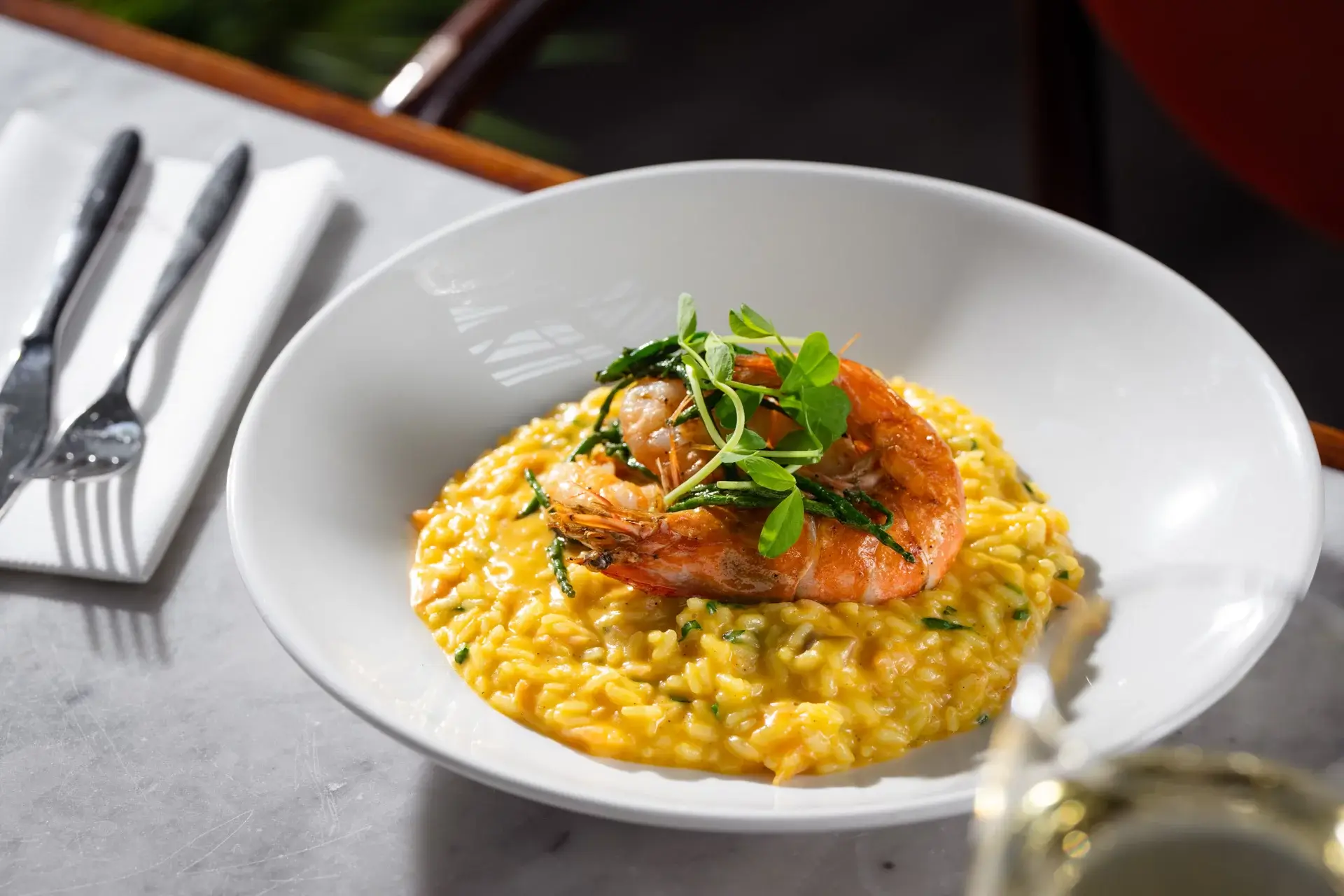 Saffron and Prawn Risotto 